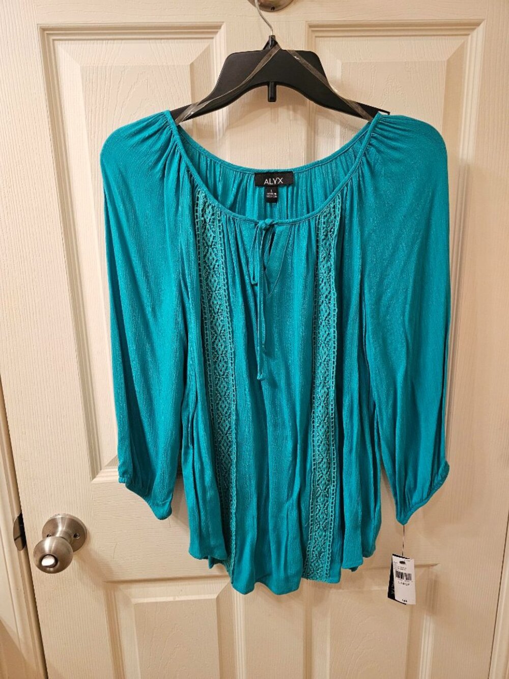 NWT Alyx Large Teal Green Blouse